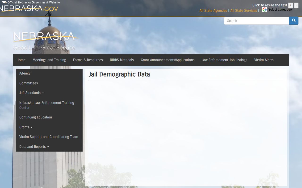 Rock County inmate population jail demographic data source